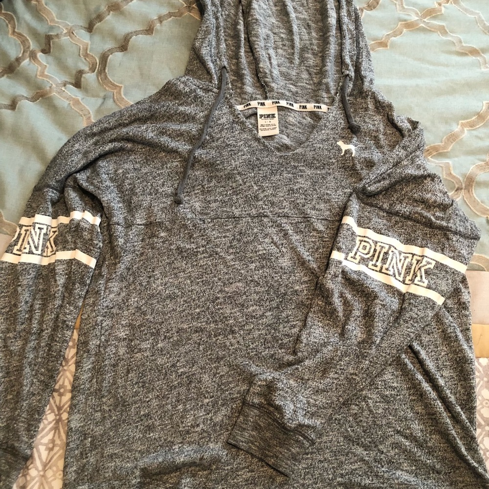 Pink lightweight hoodie